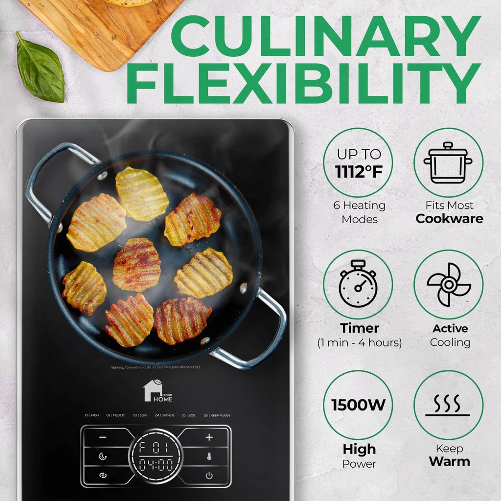 Portable Electric Cooktop Stainless Steel Microcrystalline Glass P816