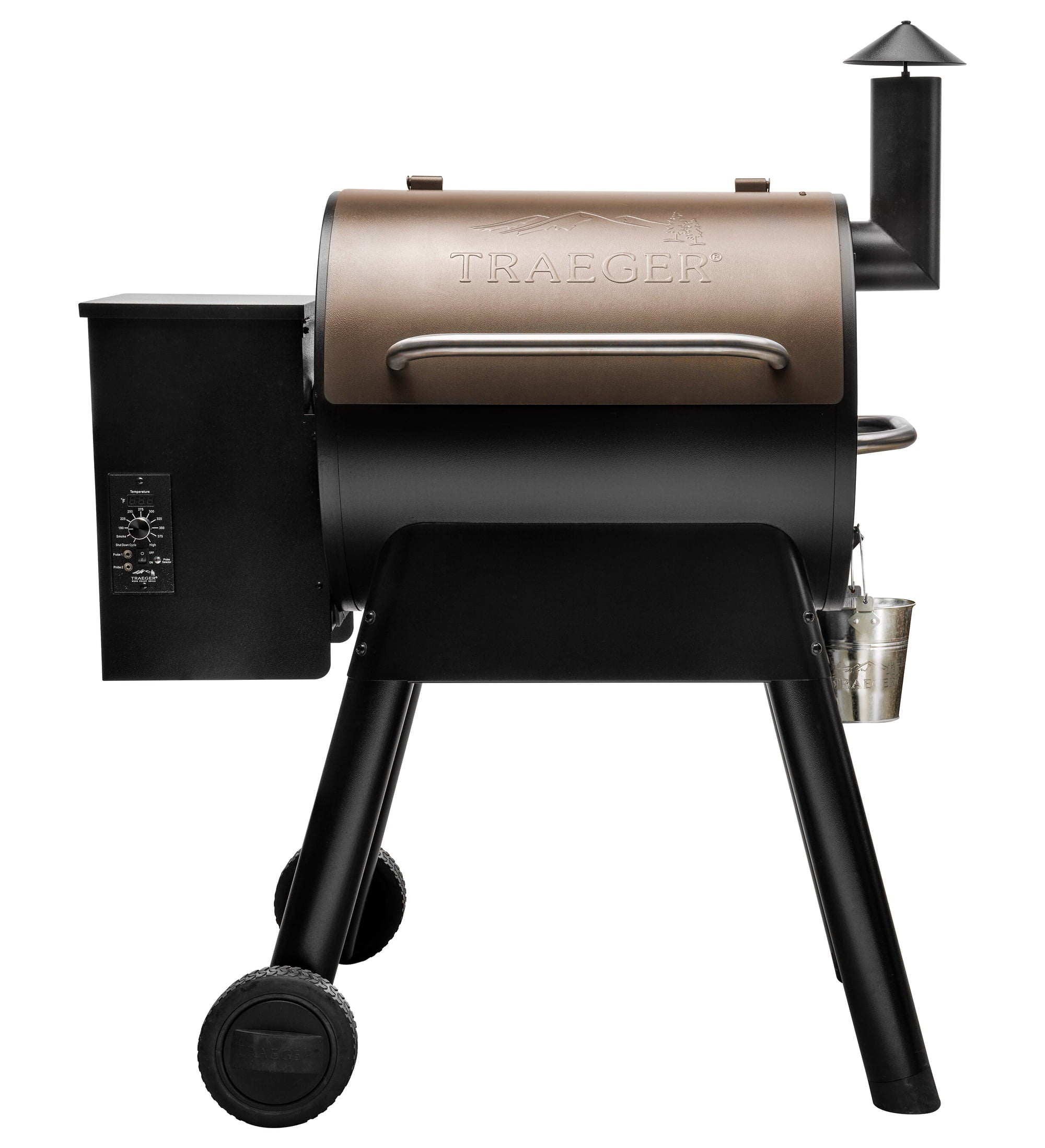 Bronze Wood Pellet Grill and Smoker O21338