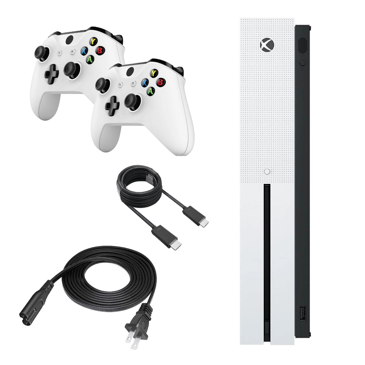 Xbox One S Gaming Console 500GB Disc Edition with Two Wireless Controllers H3309