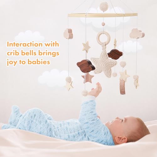 Boho Bee Flower Baby Crib Mobile O4795
