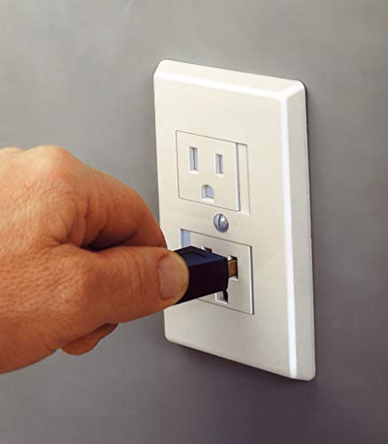 White Automatic Sliding Cap Wall Outlet Cover S277753