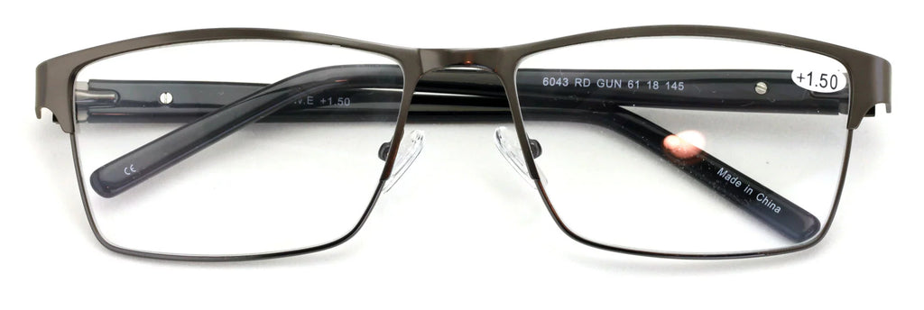 Extra Large Metal Reading Glasses Z750