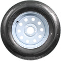 Radial Trailer Tire On Rim ST205/75R15 15 5 Lug Wheel White Modular Y847506