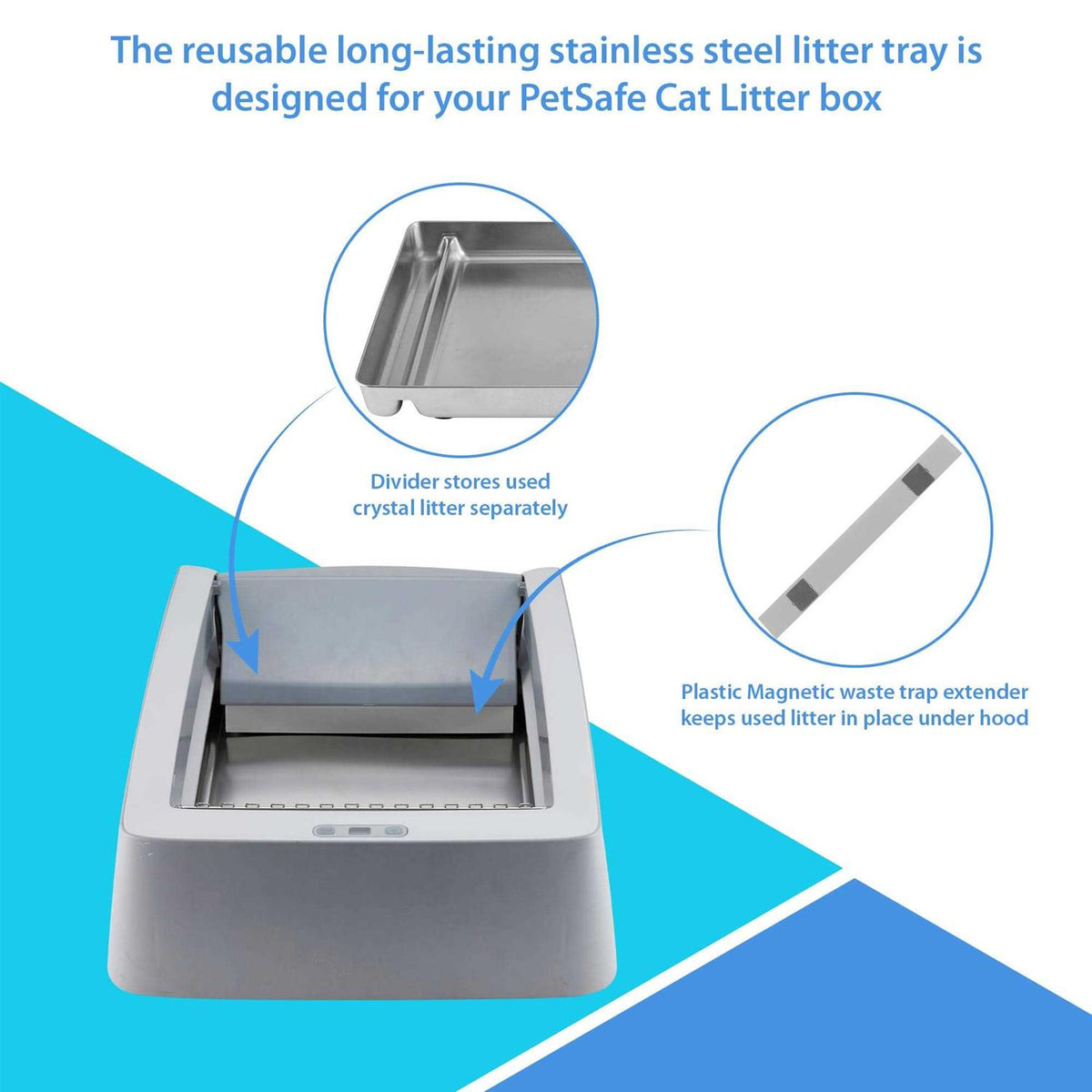 Stainless Steel Reusable Litter Tray O307539
