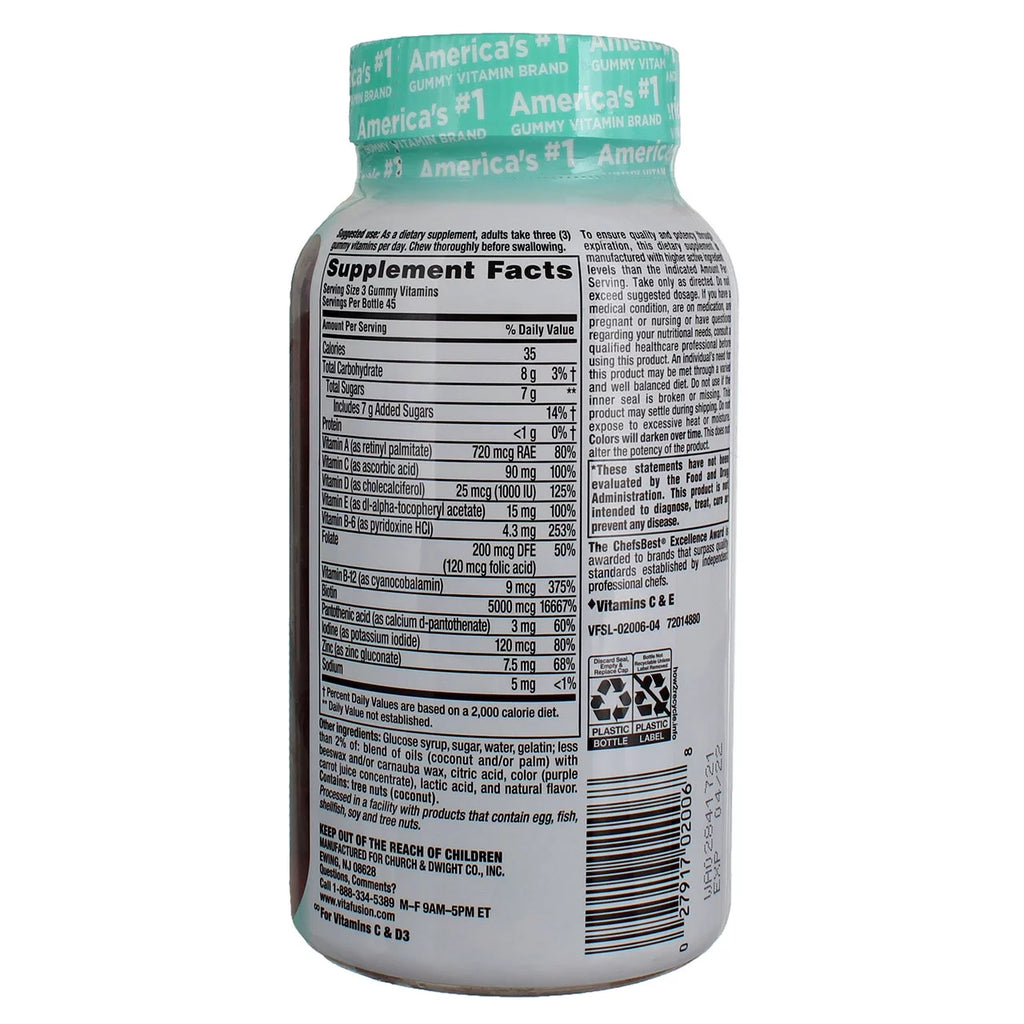 Hair Skin & Nails Supplement Gummies - Raspberry - 135ct M614