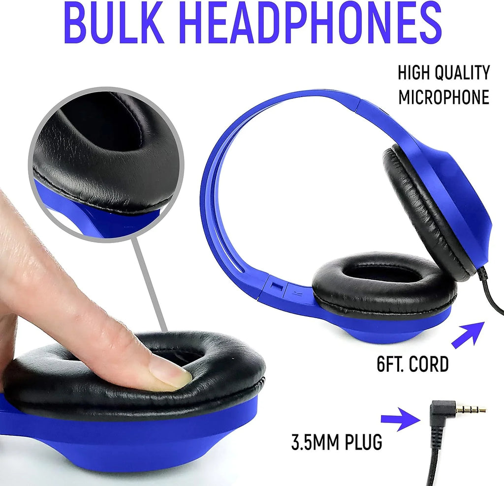 Pack of 24 Wired Headphones with Microphone G787