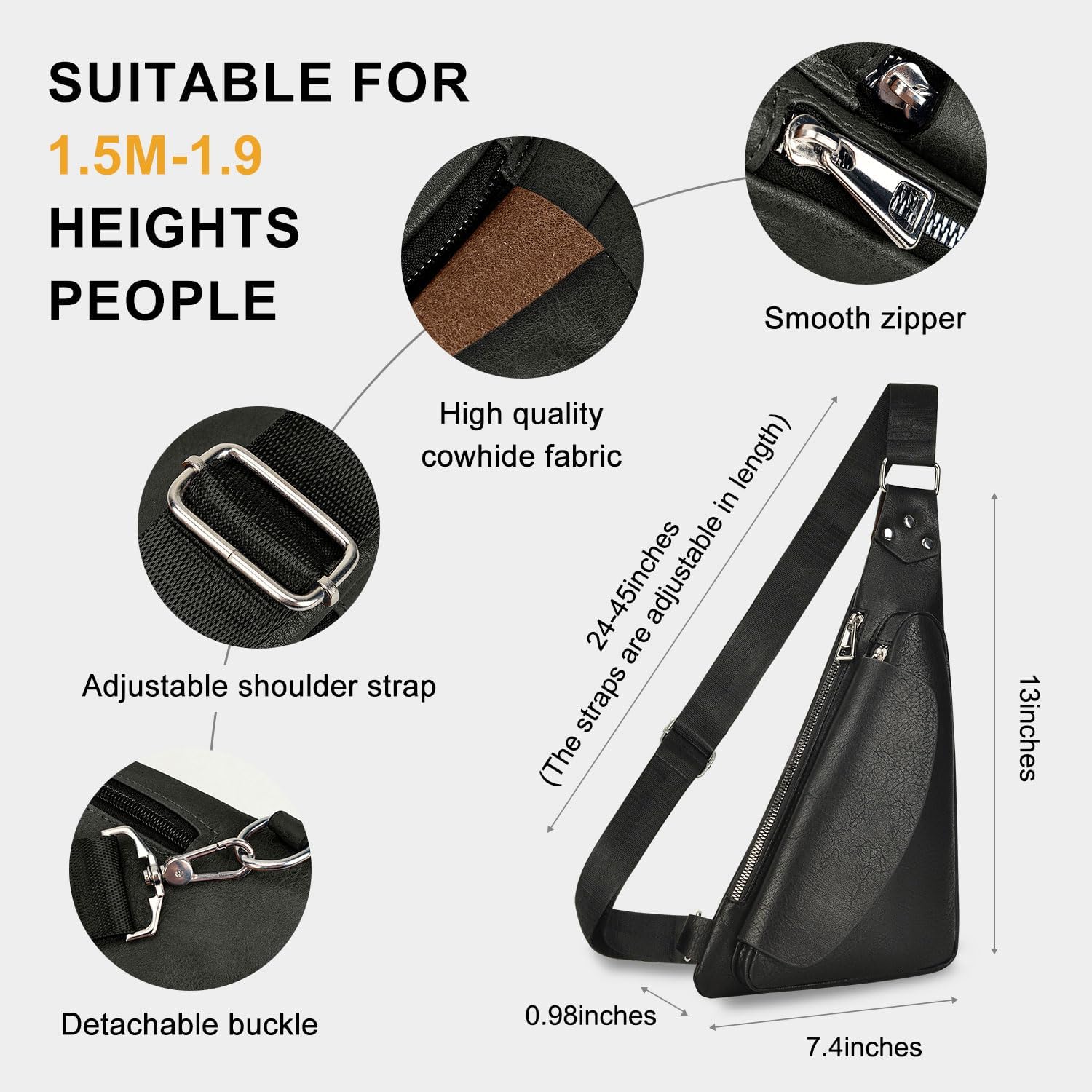 Leather Crossbody Sling Bag S828064