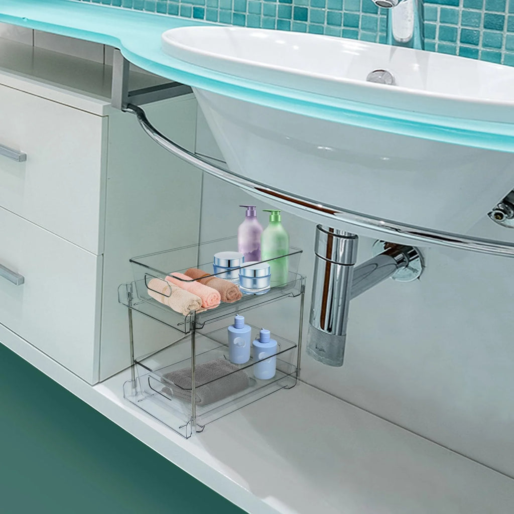 Clear 2-Tier Under Sink Pull-Out Drawer Z482762