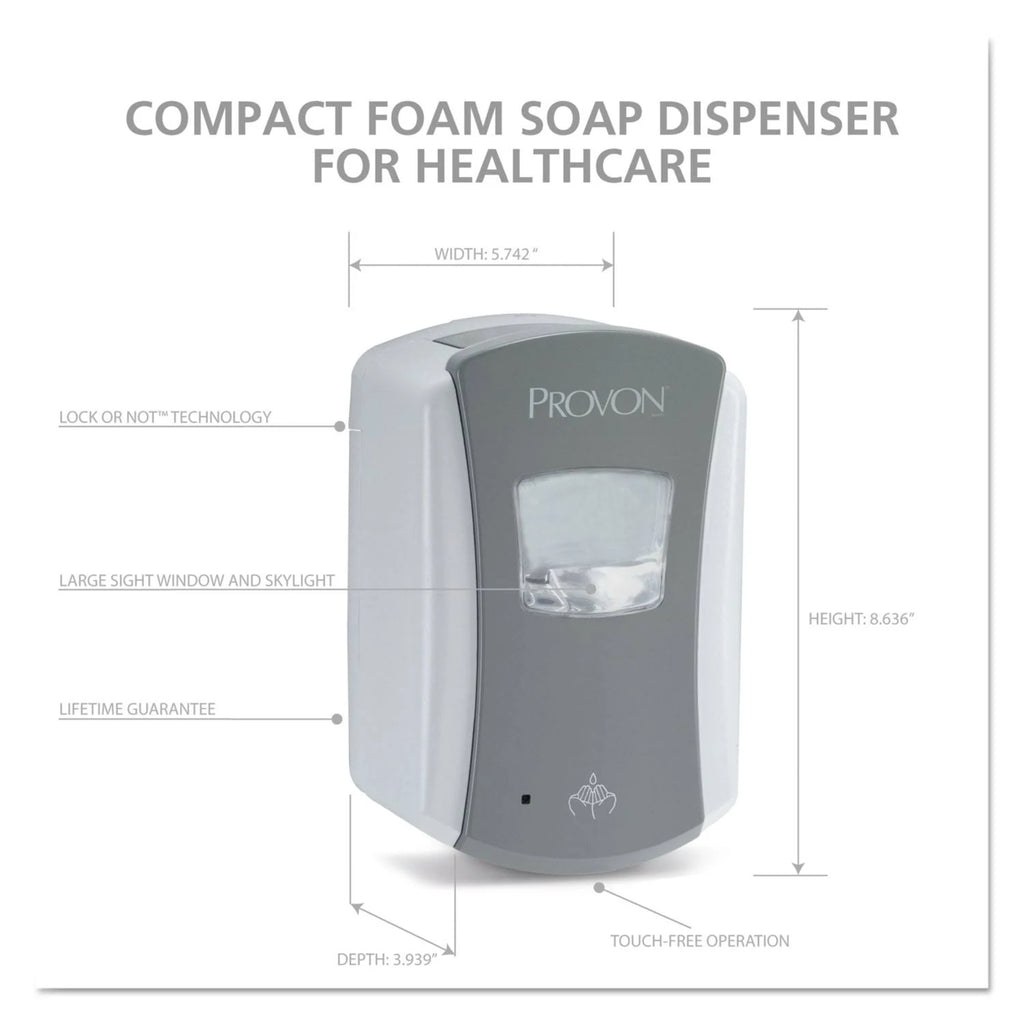 Gray/White Dispenser 700ml 4/Carton M79124