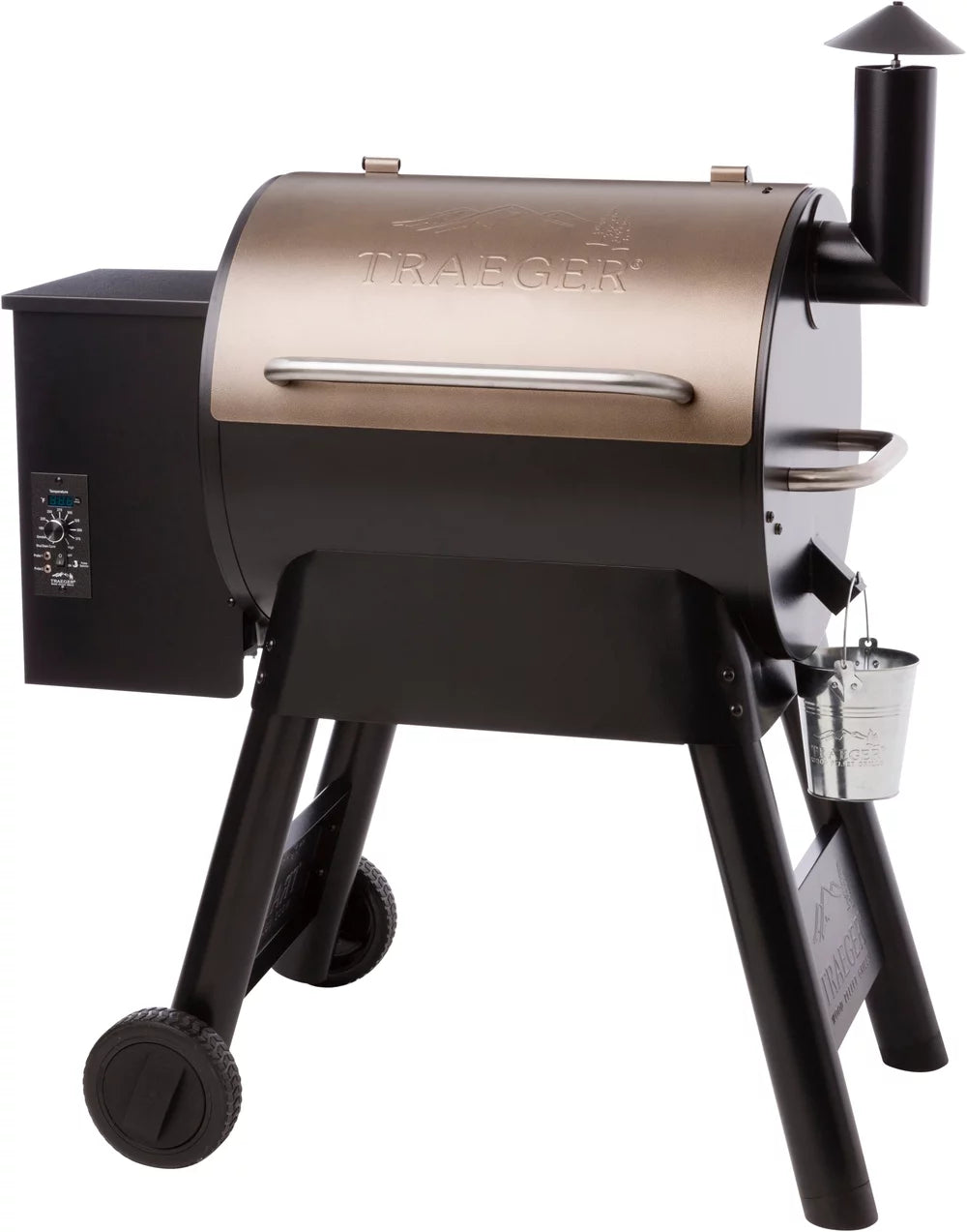 Bronze Wood Pellet Grill and Smoker O21338