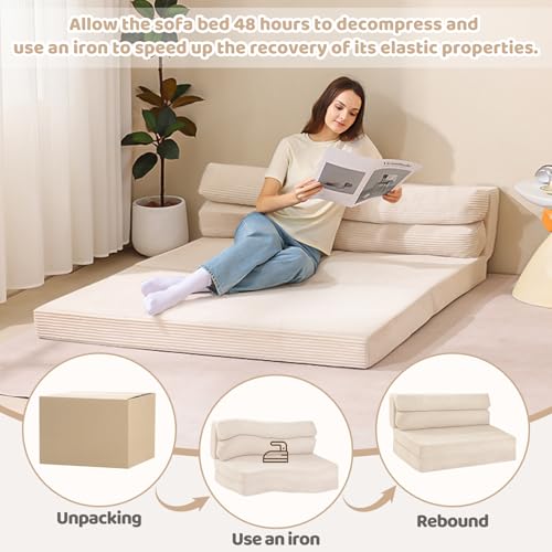 Grey Folding Sofa Bed O342318