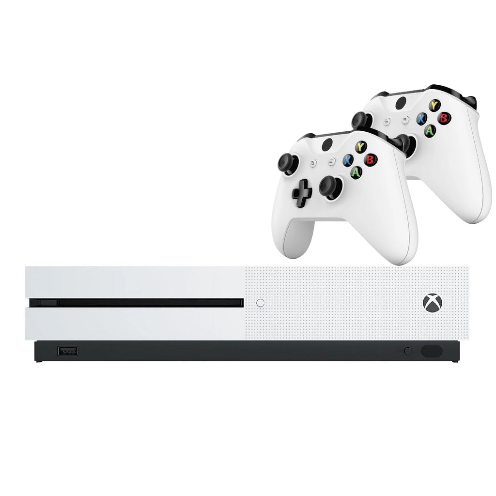 Xbox One S Gaming Console 500GB Disc Edition with Two Wireless Controllers H3309