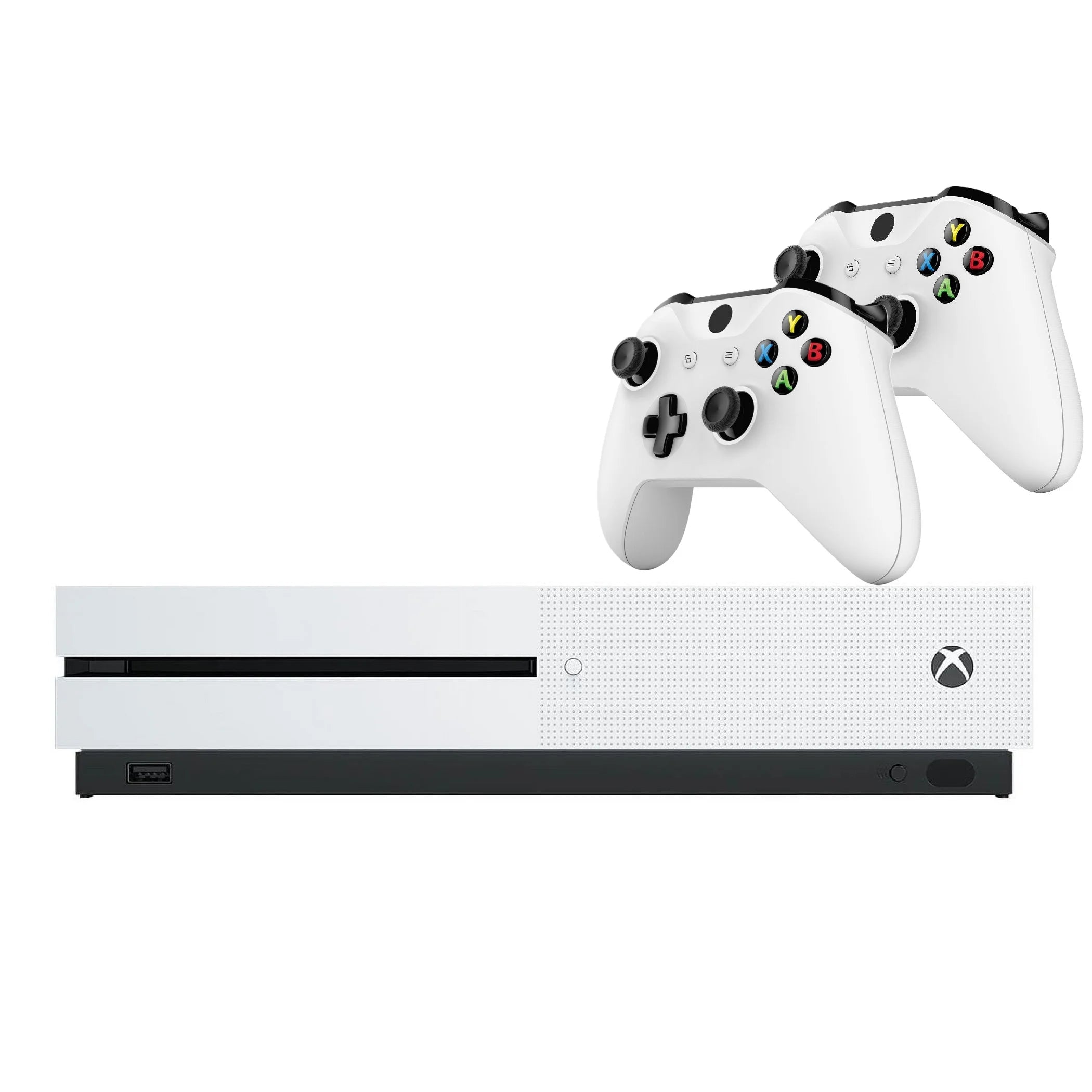 Xbox One S Gaming Console 500GB Disc Edition with Two Wireless Controllers H3309