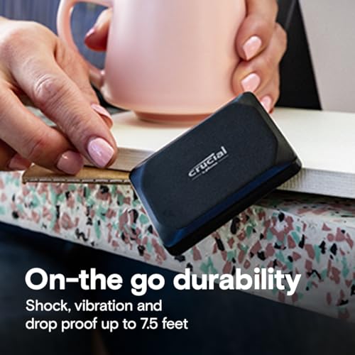 2TB Portable SSD USB-C External Solid State Drive Black F7127
