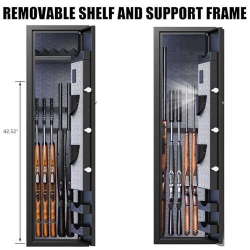 Digital Rifle Gun Safe with LCD Touch Screen Keypad Q35038