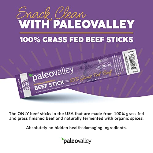 100% Grass Fed Garlic Summer Sausage Beef Sticks K91919