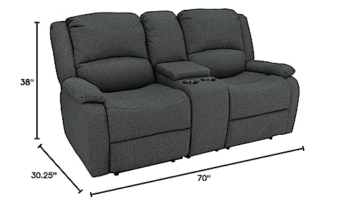 94" Double Recliner RV Sofa with Convertible Console Z171699