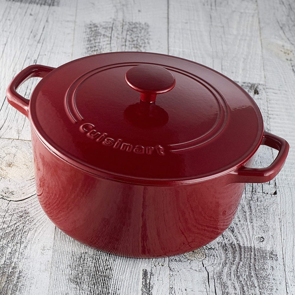 Enameled Cast Iron 5 Qt Round Covered Casserole A4348