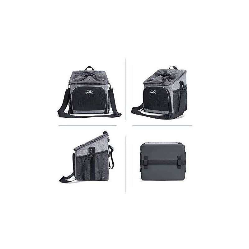 Dog Bike Basket Carrier Pet Bicycle Front Carrier Foldable Removable B648