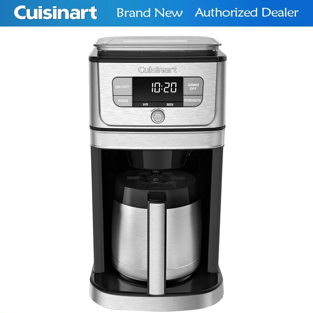10 Cup Burr Coffeemaker, Silver P216