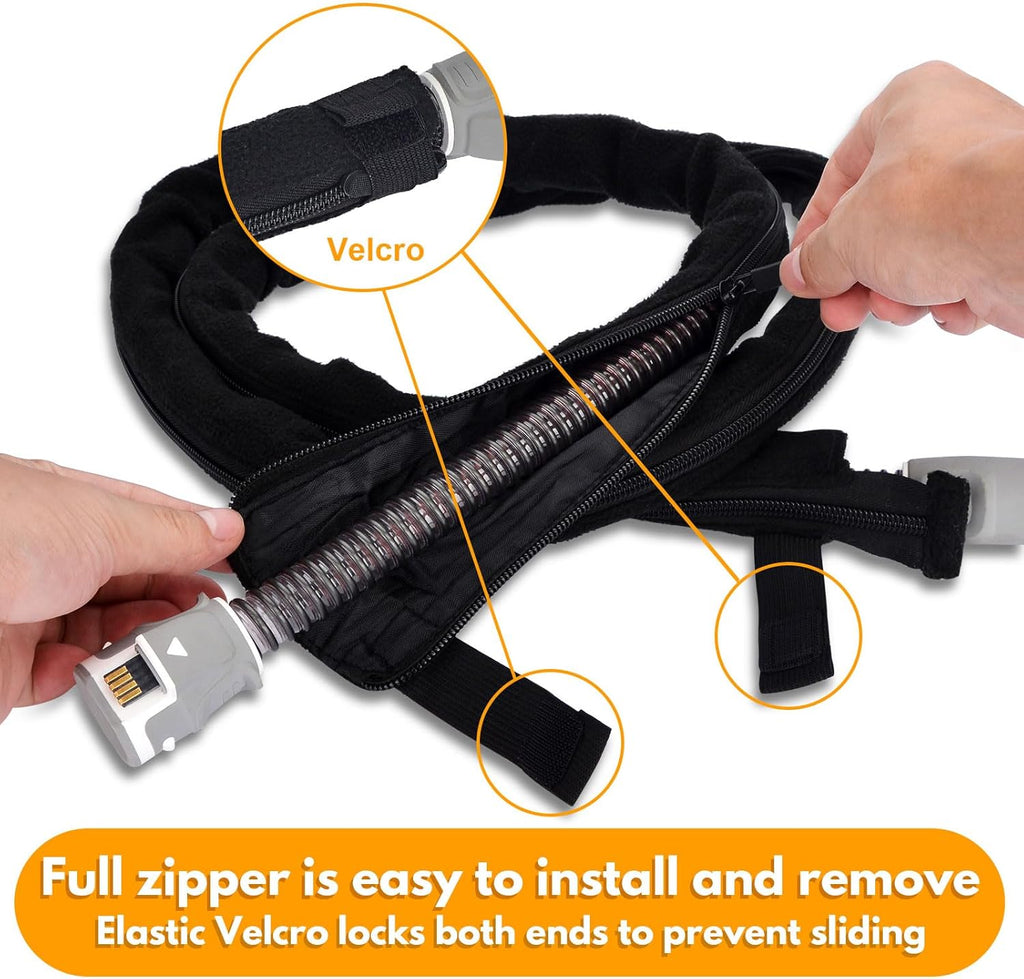 6.3ft CPAP Hose Cover with Full Zipper E1225