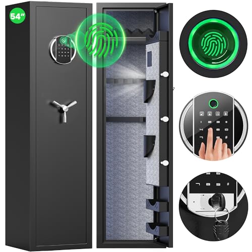 Digital Rifle Gun Safe with LCD Touch Screen Keypad Q35038