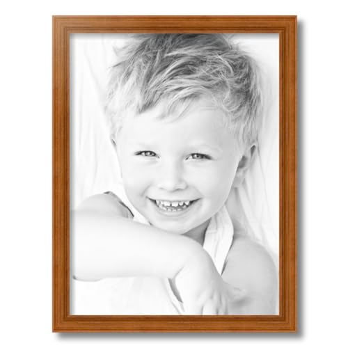Brown 20x25 CM Picture Frame with Glass F8959