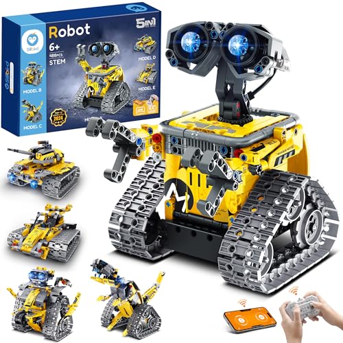 Blue 5in1 Robot Building Kit with 488 Pieces L9643