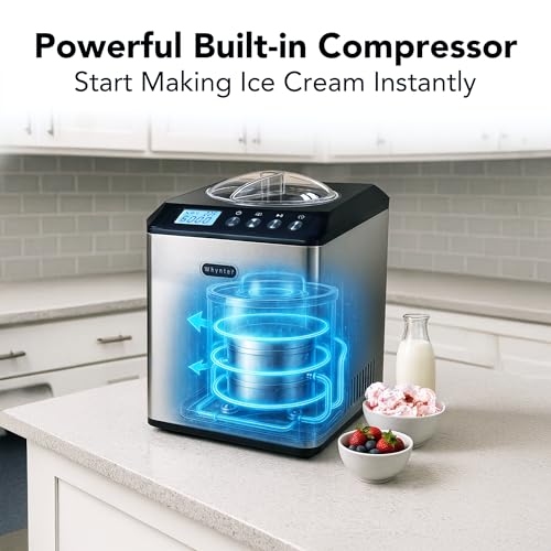 2.1 Qt. Stainless Steel Ice Cream Maker D8955