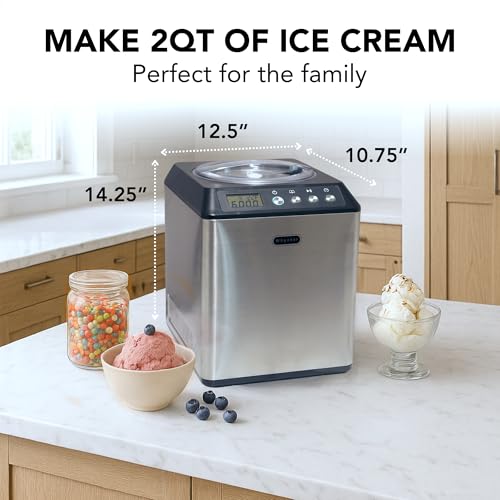 2.1 Qt. Stainless Steel Ice Cream Maker D8955