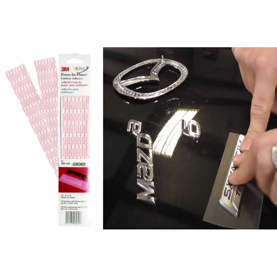 Press-In-Place Emblem Adhesive B334375