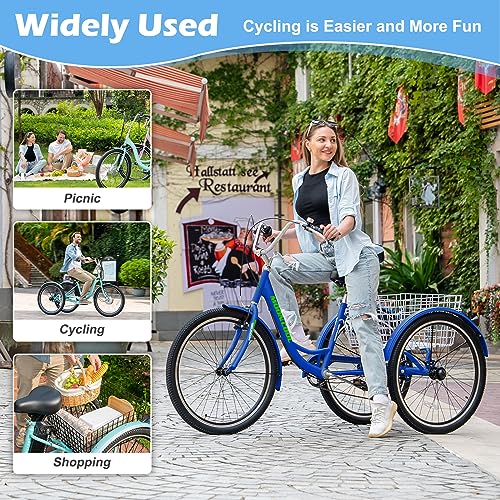 7 Speeds 20 & 24 & 26-Inch Adult Tricycle N5031