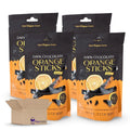 3.5 Ounce Dark Chocolate Orange Sticks Pack of 4 X9323