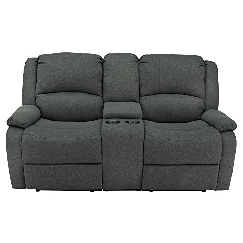 94" Double Recliner RV Sofa with Convertible Console Z171699