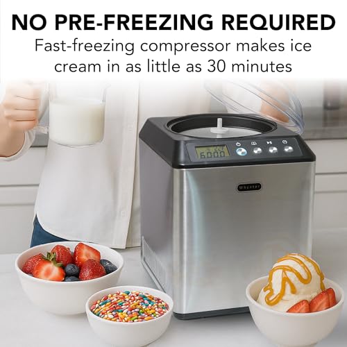 2.1 Qt. Stainless Steel Ice Cream Maker D8955