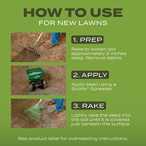 Tall Fescue Grass Seed Mix with Fertilizer and Soil Improver, 5.6 lbs. A7185
