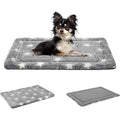 Reversible Machine Washable Grey Dog Crate Pad B56236