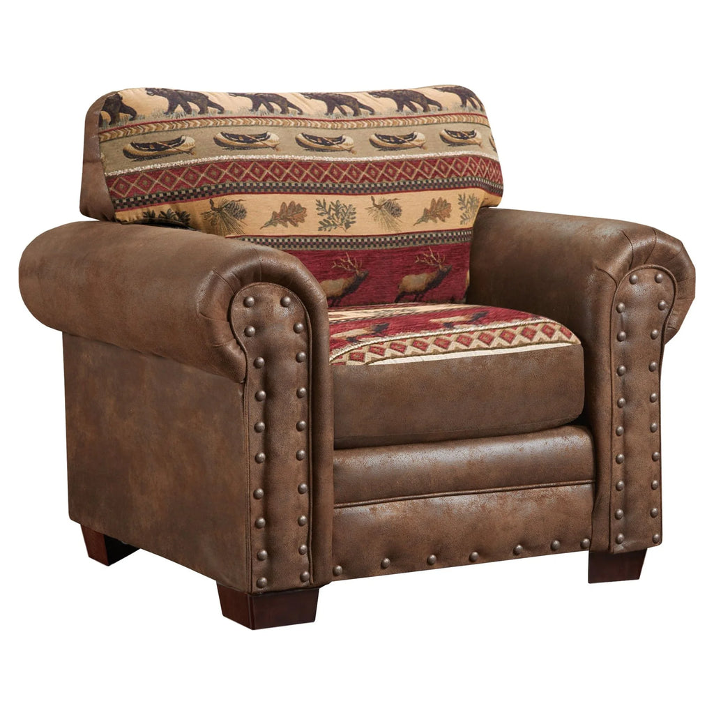 4-piece Microfiber Sofa Set in Brown Q613