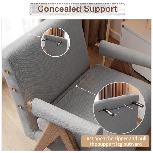 Beige White Convertible Sofa Bed Chair O7307