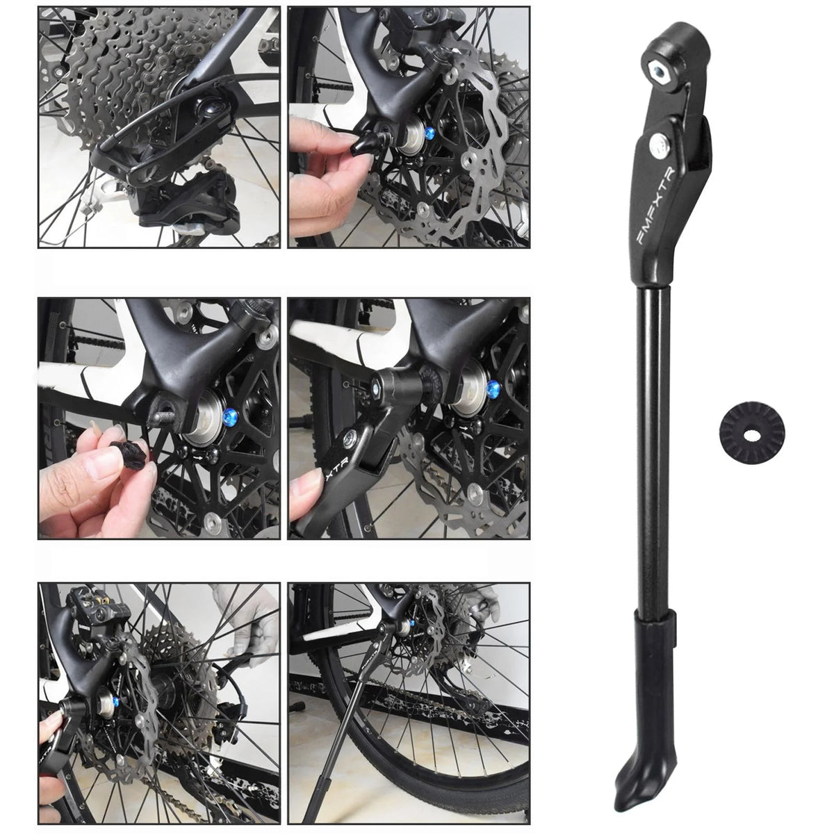 Adjustable Kickstand Mountain BMX Road black O435