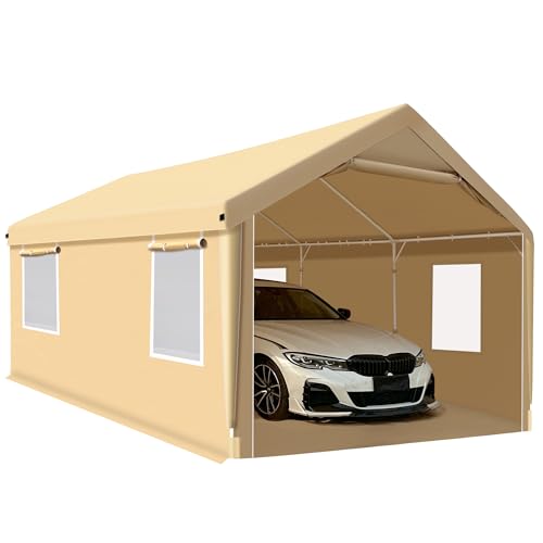 26X14X10.5FT Portable Paint Booth with 6pcs Mesh Windows B140