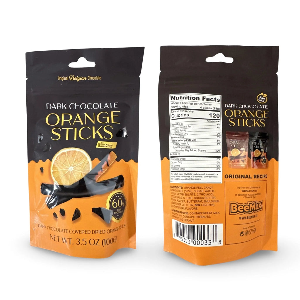 3.5 Ounce Dark Chocolate Orange Sticks Pack of 4 X9323