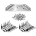 20 Pack Stainless Steel Furniture Corner Braces Connector with 140 Screws C378