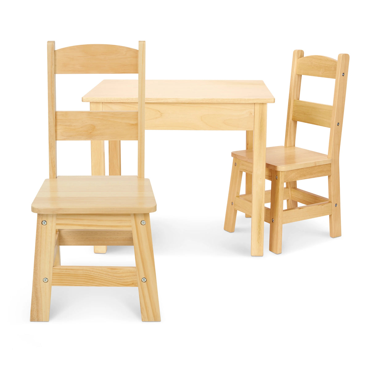 Solid Wood Table and 2 Chairs Set E791