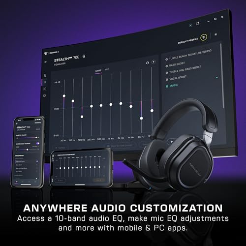Black Wireless Gaming Headset with Memory Foam Cushions B449293
