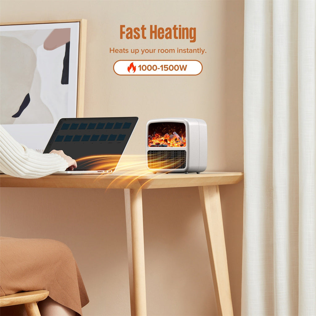 Small Ceramic Electric Space Heater J48657