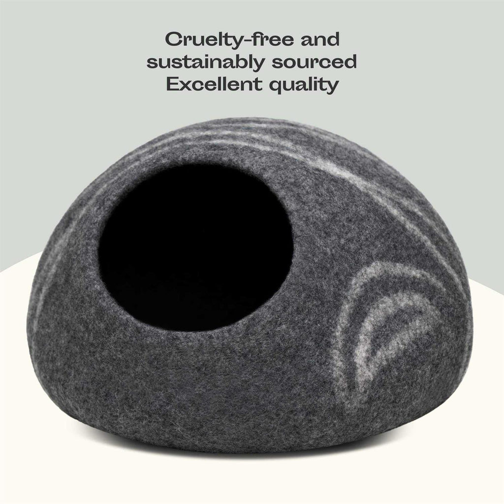Felt Cat Bed Cave 100% Merino Wool L2233
