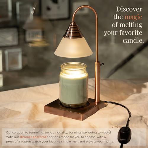 Gold Height Adjustable Candle Warmer Lamp with Timer A972