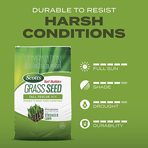 Tall Fescue Grass Seed Mix with Fertilizer and Soil Improver, 5.6 lbs. A7185