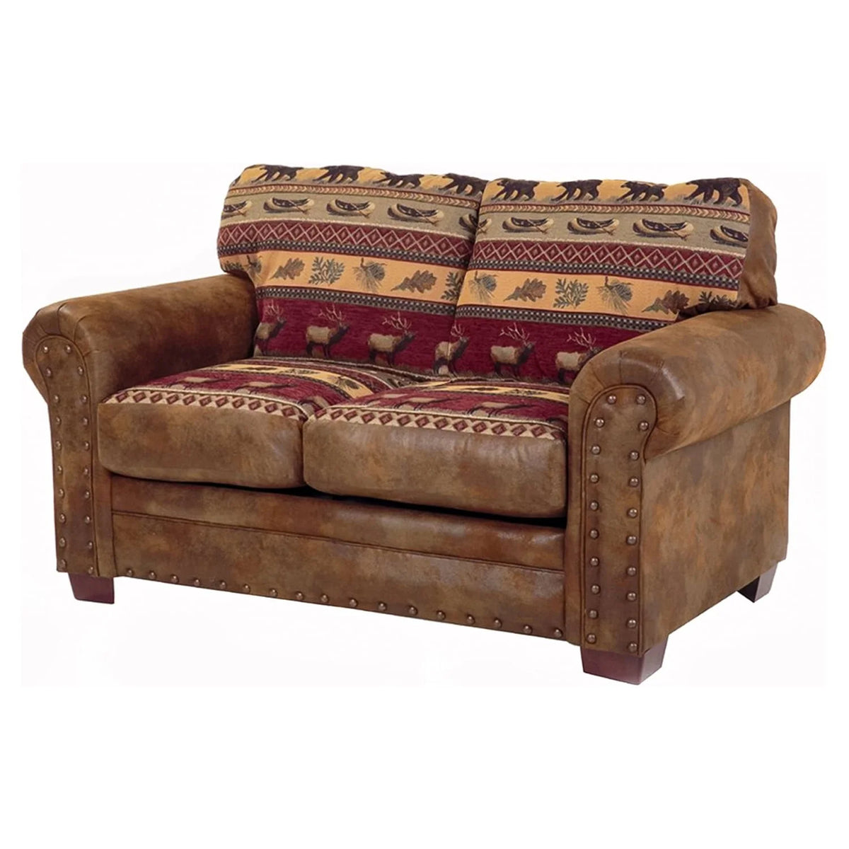 4-piece Microfiber Sofa Set in Brown Q613